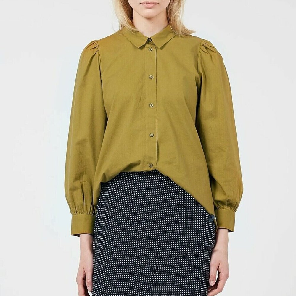 Des Petits Hauts Emanu Shirt Top Buttondown Tunic NWT S T1